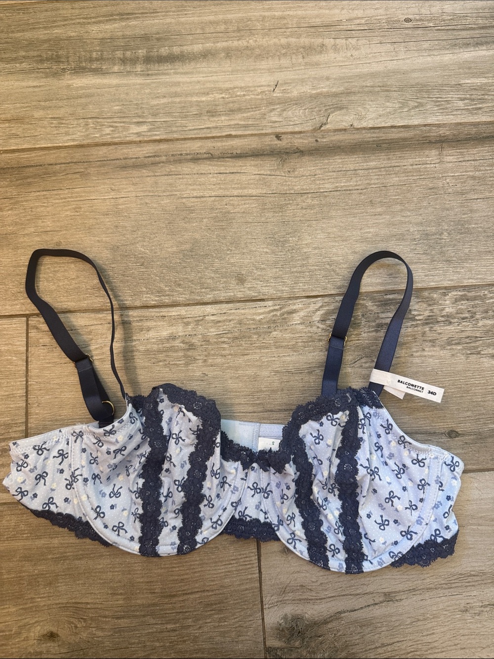 NWT aerie Show Off Printed Unlined Balconette Bra